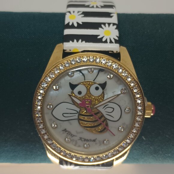 Betsy Johnson Crystal Bumblebee Watch.